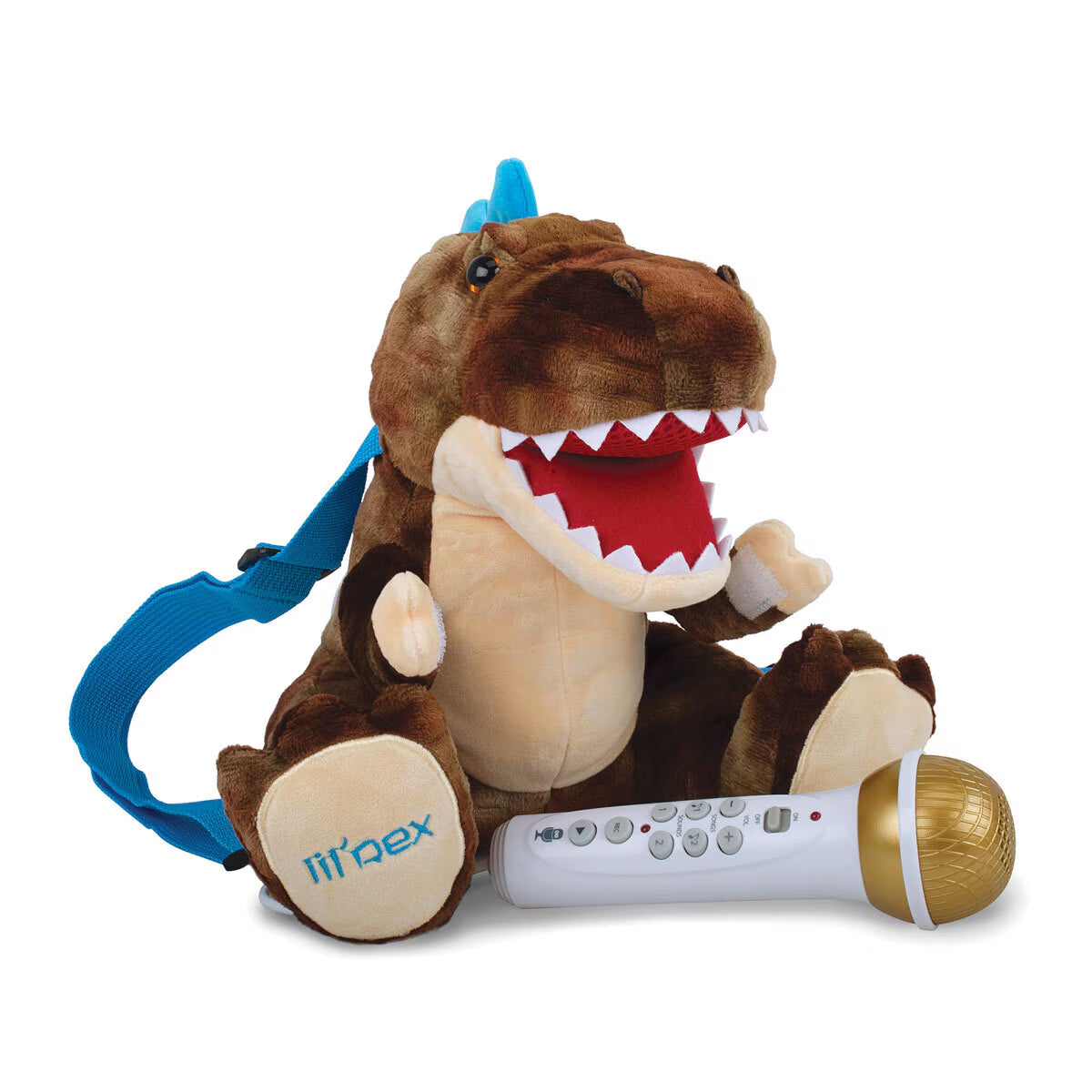 Plush Toy Sing Along, Trex Karaoke Backpack with Microphone and Speaker (3+ Year image 2