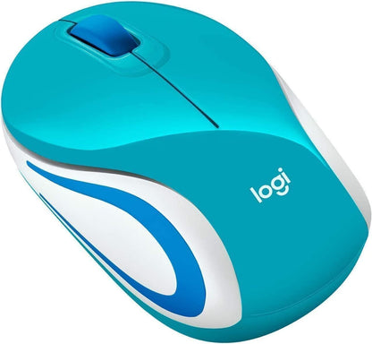 Logitech M187 Mini Wireless Mouse | Nano Receiver | Ambidextrous | Windows, Mac & Linux | 6 Colours