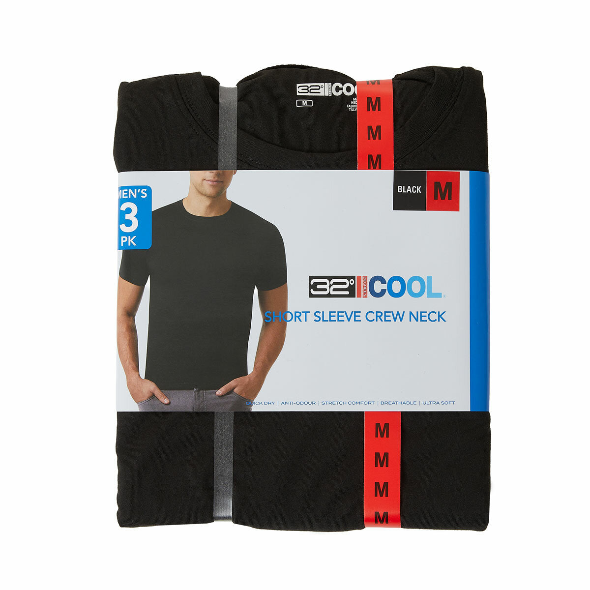 32 Degrees Men'S Cool T-Shirt 3 Pack
