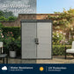 Suncast 5Ft 8" X 3Ft 6" (1.7 X 1.1M) 3,000 Litre Vertical Storage Shed with Shelves and Tool Hooks