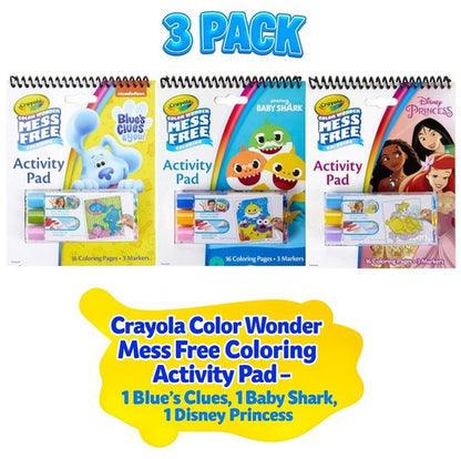 Crayola Colour Wonder Mess-Free Colouring Book Set with 3 Markers image 0