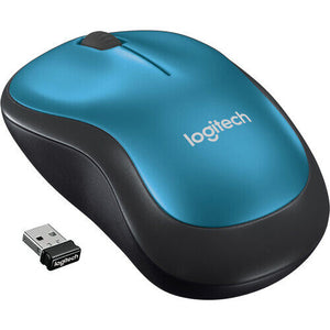 Logitech M185 Wireless Mouse with USB Mini Receiver, BLUE image 0