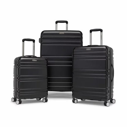 Samsonite Parallax 3-Piece Hardside Luggage Set | Polycarbonate | TSA Lock | Spinner Wheels | Black & Green