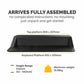 Fellowes Lotus Sit-Stand Workstation | 22 Height Settings | Smooth Lift | Fully Assembled | Black
