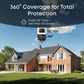Eufy S4 4K Bullet & PTZ Security Camera Add-On 2-Pack | 16MP | 360° Coverage | PoE | White & Black
