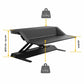 Fellowes Lotus Sit-Stand Workstation | 22 Height Settings | Smooth Lift | Fully Assembled | Black