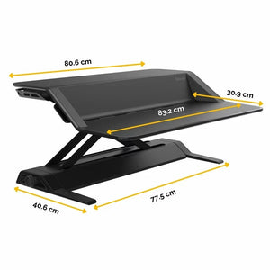 Fellowes Lotus Sit-Stand Workstation | 22 Height Settings | Smooth Lift | Fully Assembled | Black