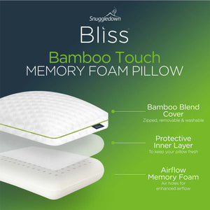 Snuggledown Bliss Bamboo Memory Foam Pillow image 1