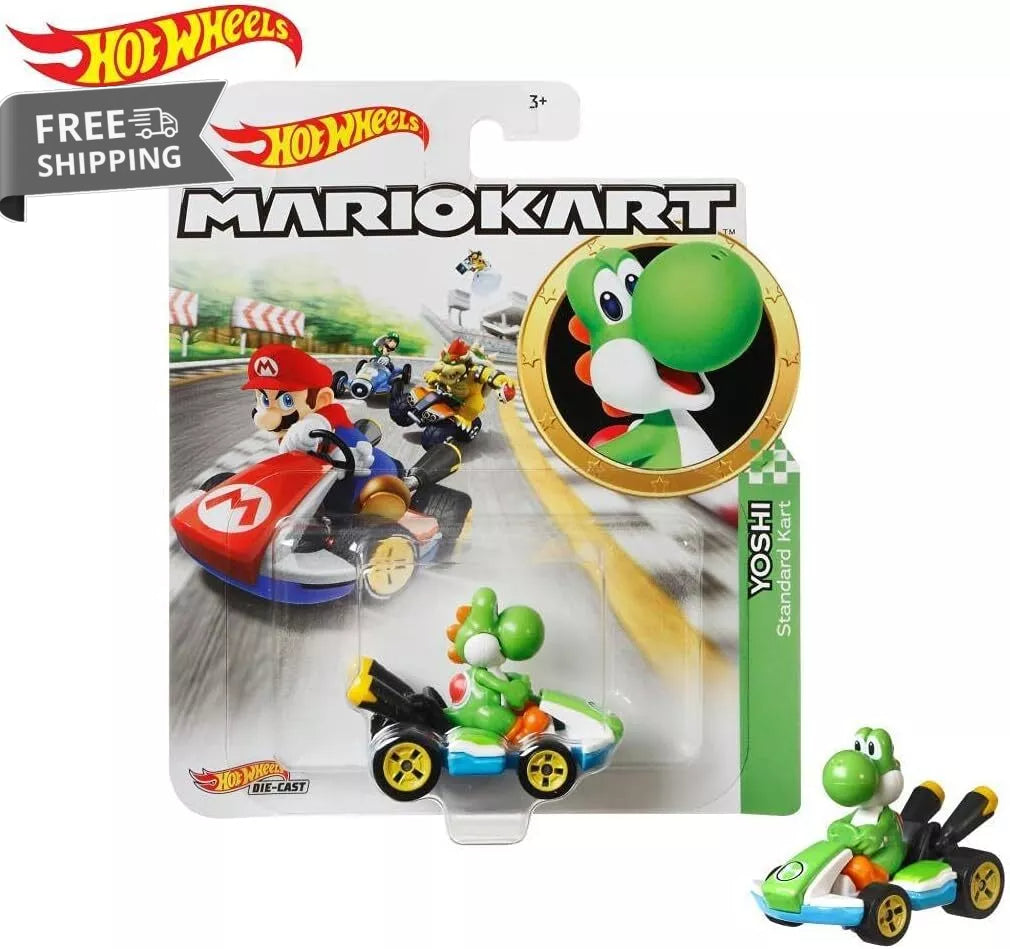 Hot Wheels Mario Kart Yoshi Kart image 0