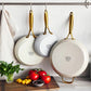 GreenPan Jewel 3-Piece Ceramic Frying Pan Set | 20cm, 26cm & 30cm | PFAS-Free | Induction Ready | 315°C Oven Safe