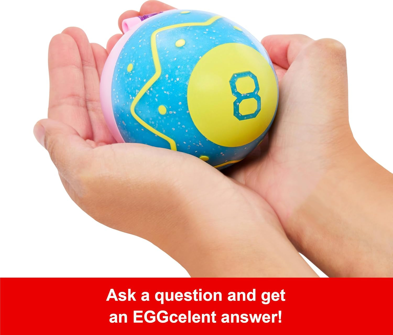 Magic Easter Toy with 8 Baubles, Easter Egg Fortune Telling with Thematic Answers for Children, Adults and Families