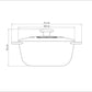 Tramontina Enamelled Cast Iron Casserole Dish, 24Cm / 4.0L
