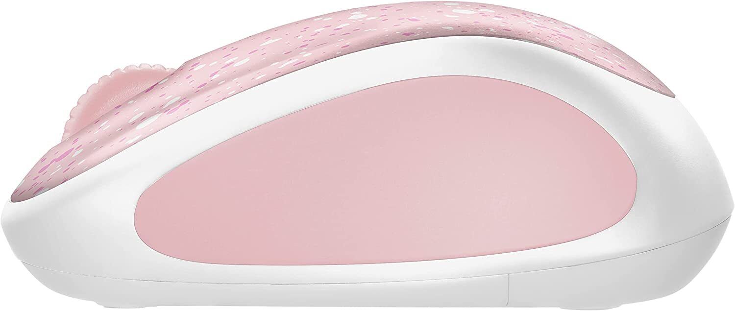 Logitech Mouse Beautiful pink/White Rose Splash M317 Wireless image 1