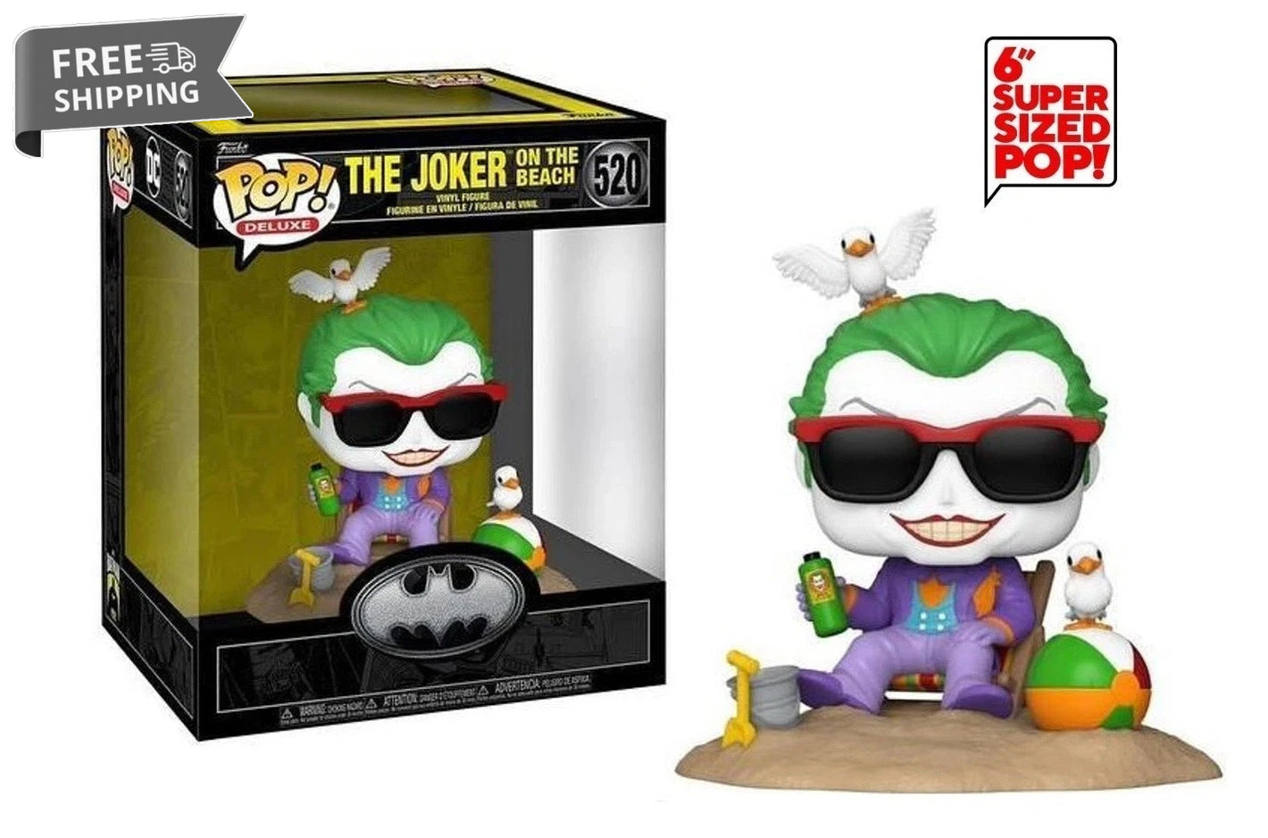Funko Pop Deluxe: Batman's 85th Anniversary - The Joker on The Beach image 0