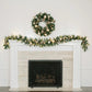 9 ft Pre-lit Christmas Artificial Garland With Twinkling LED Lights