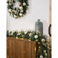 9 ft Pre-lit Christmas Artificial Garland With Twinkling LED Lights