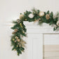 9 ft Pre-lit Christmas Artificial Garland With Twinkling LED Lights