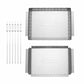 Henckels 8-Piece BBQ Grill Set | Stainless Steel Skewers, Basket & Grill Topper | Dishwasher Safe