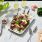 Henckels 8-Piece BBQ Grill Set | Stainless Steel Skewers, Basket & Grill Topper | Dishwasher Safe