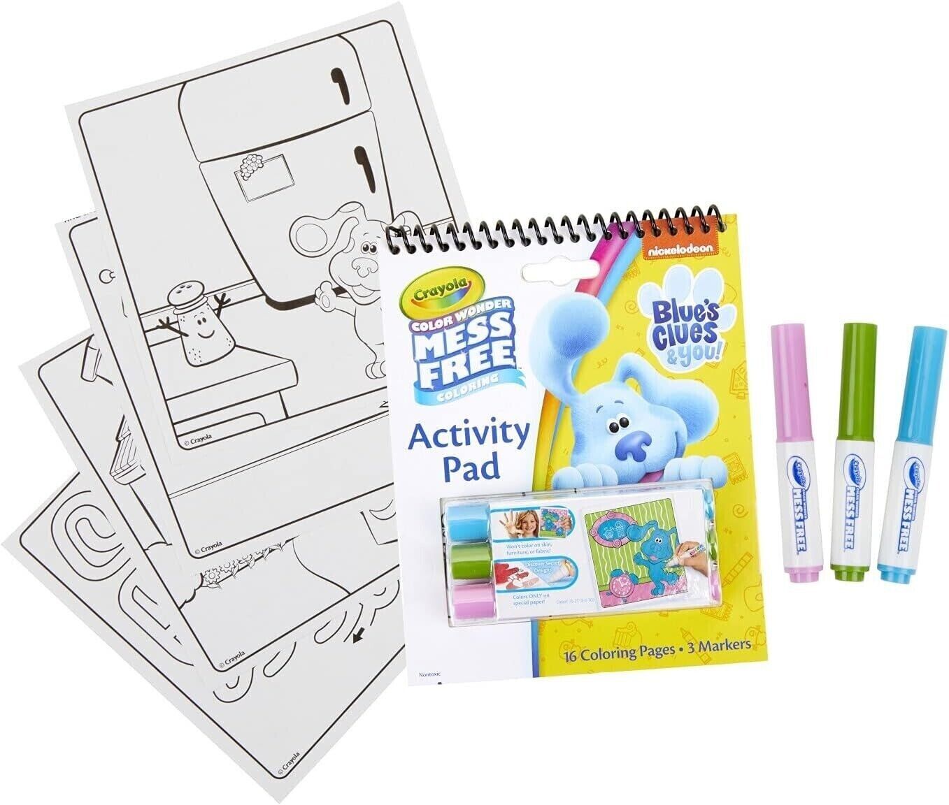 Crayola Color Wonder Blue's Clues Mess Free Colouring Book image 0