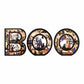 Light-Up Wooden BOO Letters | Set of 3 | LED Illuminated | Laser-Cut | Halloween Decoration | 30cm