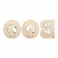 Light-Up Wooden BOO Letters | Set of 3 | LED Illuminated | Laser-Cut | Halloween Decoration | 30cm
