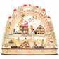 Wooden LED Advent Calendar | Alpine Winter Scene | Sliding Countdown Star | Warm LED Lights | Batteries Included