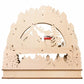 Wooden LED Advent Calendar | Alpine Winter Scene | Sliding Countdown Star | Warm LED Lights | Batteries Included