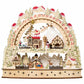 Wooden LED Advent Calendar | Alpine Winter Scene | Sliding Countdown Star | Warm LED Lights | Batteries Included