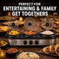 Gourmet Triple Slow Cooker | 7.1L Warming Station, Silver