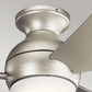 Kichler Sola 86cm Ceiling Fan | 3-Blade | AC Motor | Dimmable LED | Remote Control | Nickel & White