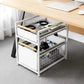 Mesa 2-Tier Organiser with Drawers | Wood Accent Handles | Under-Sink & Pantry Storage