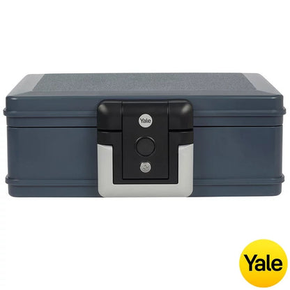 Yale 6.9L Medium Fire & Waterproof Chest Safe | 30min Fire | 72hr Water | Key Lock | A4 Documents | Black