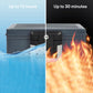 Yale 6.9L Medium Fire & Waterproof Chest Safe | 30min Fire | 72hr Water | Key Lock | A4 Documents | Black