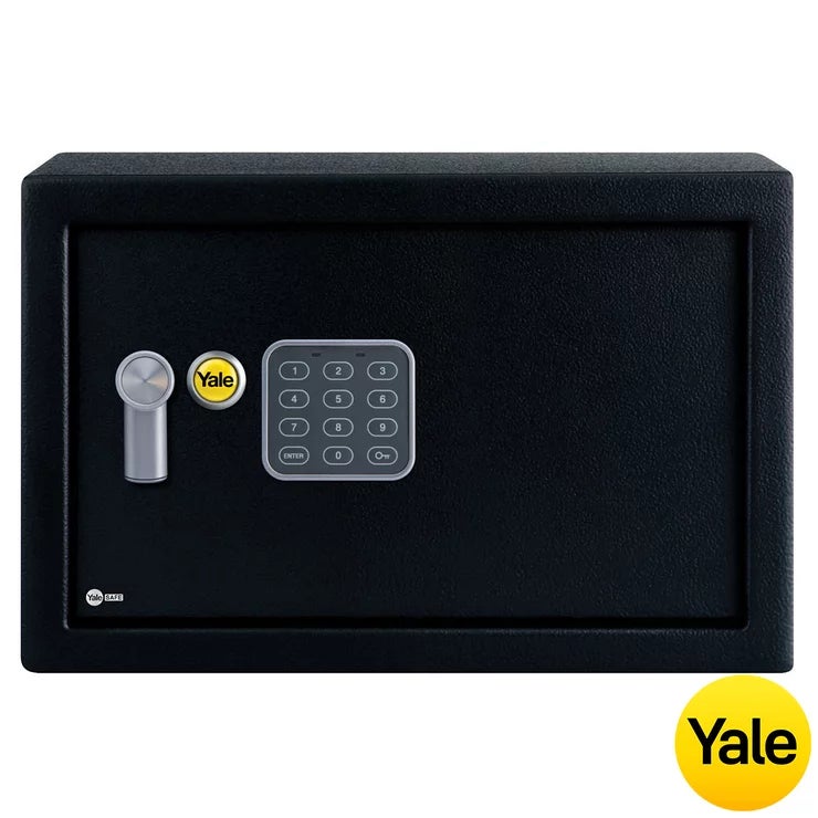 Yale YSV/250/DB1 16.3L Medium Digital Safe | Electronic Keypad | 16mm Bolts | 2yr Guarantee | Black