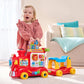 VTech 4-in-1 Alphabet Express | Ride-On, Walker & Pull Cart | 7 Learning Blocks | 80+ Songs
