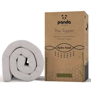 Panda Memory Foam Bamboo Mattress Topper | 5cm | Hypoallergenic | Temperature Regulating | 5 Sizes