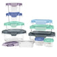Ello Colour Lock Food Storage Set, 20 Piece