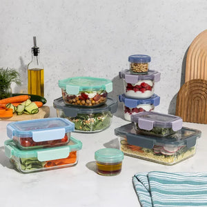 Ello Colour Lock Food Storage Set, 20 Piece