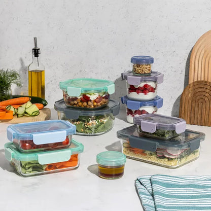 Ello Colour Lock Food Storage Set, 20 Piece