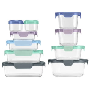 Ello Colour Lock Food Storage Set, 20 Piece