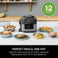Ninja ON500UK Speedi 12 in 1 Multi Cooker, Air Fryer & Slow Cooker in Black Steel