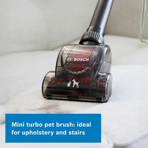Bosch Series 6 BGL6POWGB Bagged Cylinder Vacuum Cleaner | 850W | 4L | HEPA Filter | Remote Power Control | Red & Black