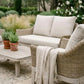 Kettler Avora 4-Seat Outdoor Lounge Set | 2 Armchairs + Sofa + Coffee Table | RainSafe Cushions | Cream