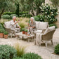 Kettler Avora 4-Seat Outdoor Lounge Set | 2 Armchairs + Sofa + Coffee Table | RainSafe Cushions | Cream
