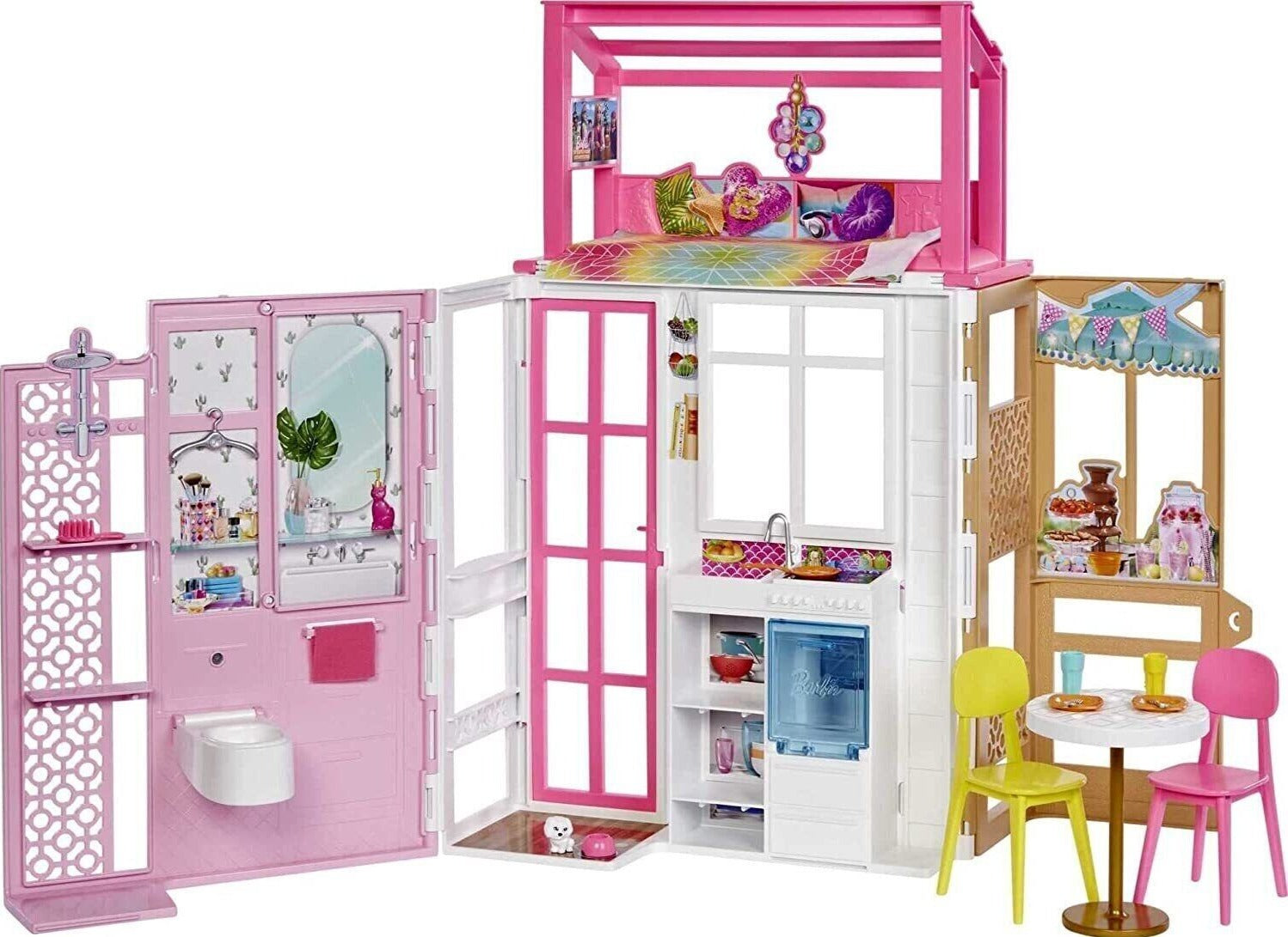 Barbie Dollhouse with 2 Levels image 1