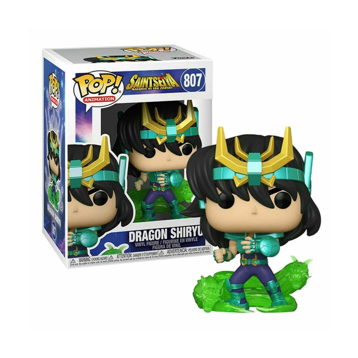 Funko Pop! Saint Seiya Knights of The Zodiac Dragon Shiryu #807 image 0