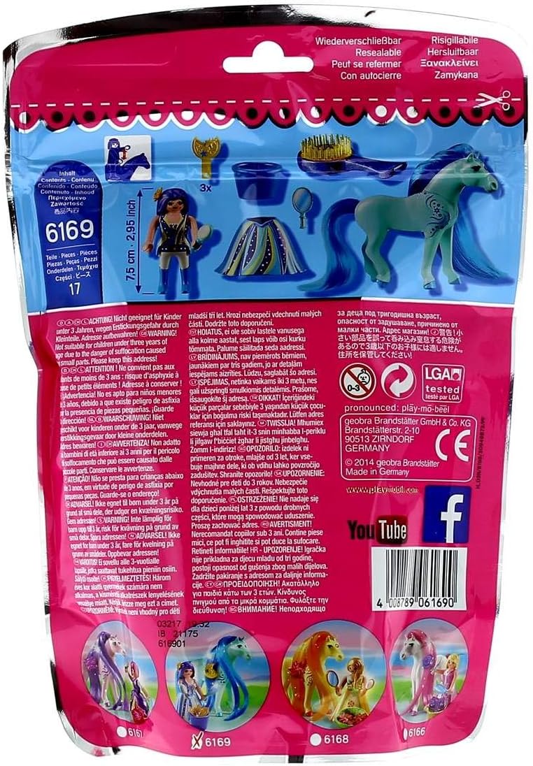 Playmobil Princess Bluebell With Hairdressing Horse 6169 image 2