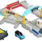Cars Playset Ferry Port Set - Retractable Ferry on Wheels, Cars and Kids Activated Features - Includes 1 Land Rover - HMH29