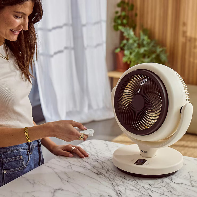 Aircraft LUME MINI Ultra Quiet Air Circulator Desktop Fan with Remote & Ambient Backlight